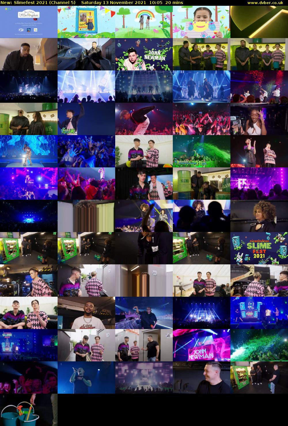 Slimefest 2021 (Channel 5) Saturday 13 November 2021 10:05 - 10:25