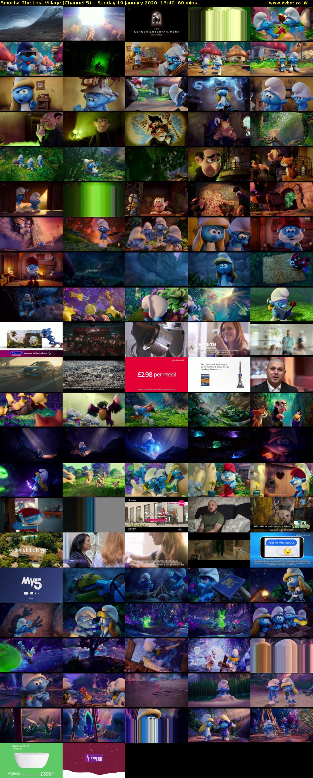 Smurfs: The Lost Village (Channel 5) Sunday 19 January 2020 13:40 - 14:40