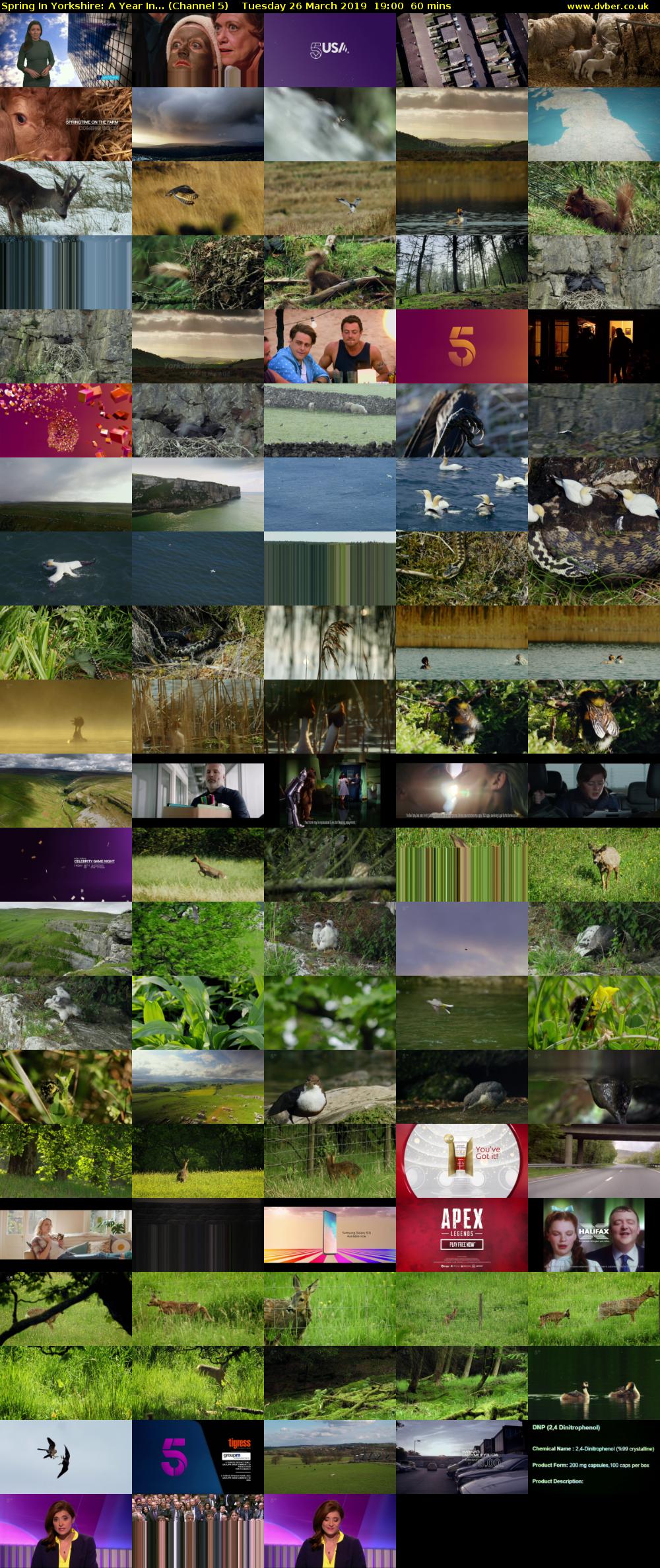 Spring In Yorkshire: A Year In... (Channel 5) Tuesday 26 March 2019 19:00 - 20:00