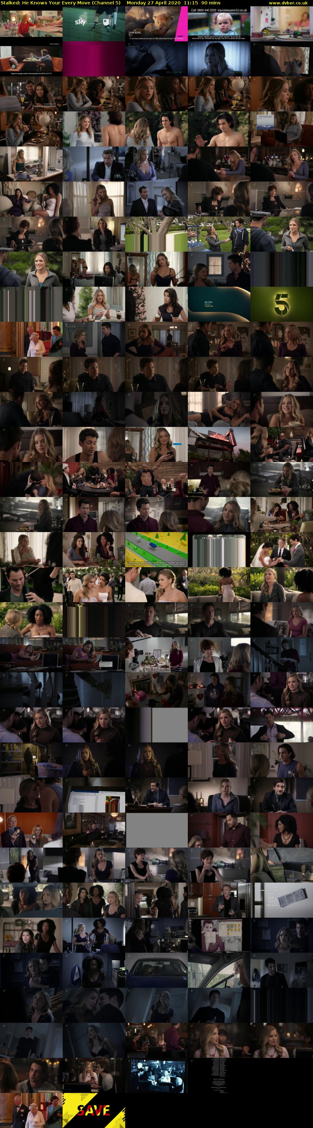 Stalked: He Knows Your Every Move (Channel 5) Monday 27 April 2020 11:15 - 12:45