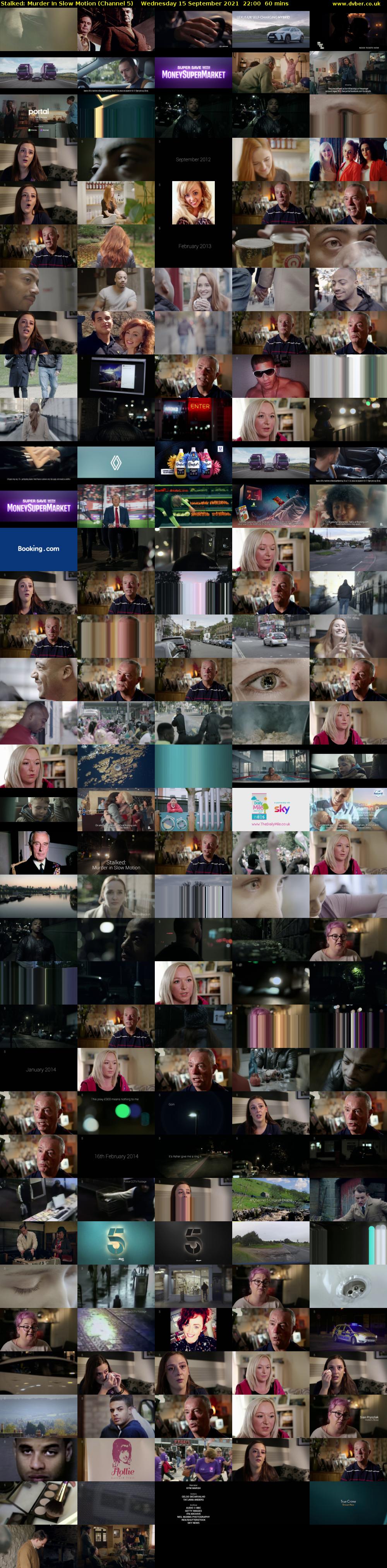 Stalked: Murder In Slow Motion (Channel 5) Wednesday 15 September 2021 22:00 - 23:00