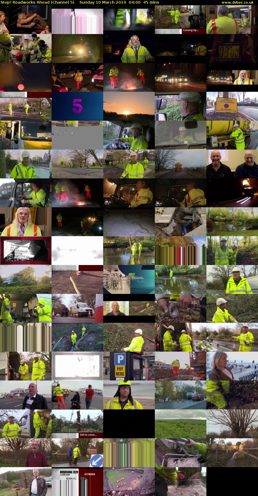Stop! Roadworks Ahead (Channel 5) Sunday 10 March 2019 04:00 - 04:45