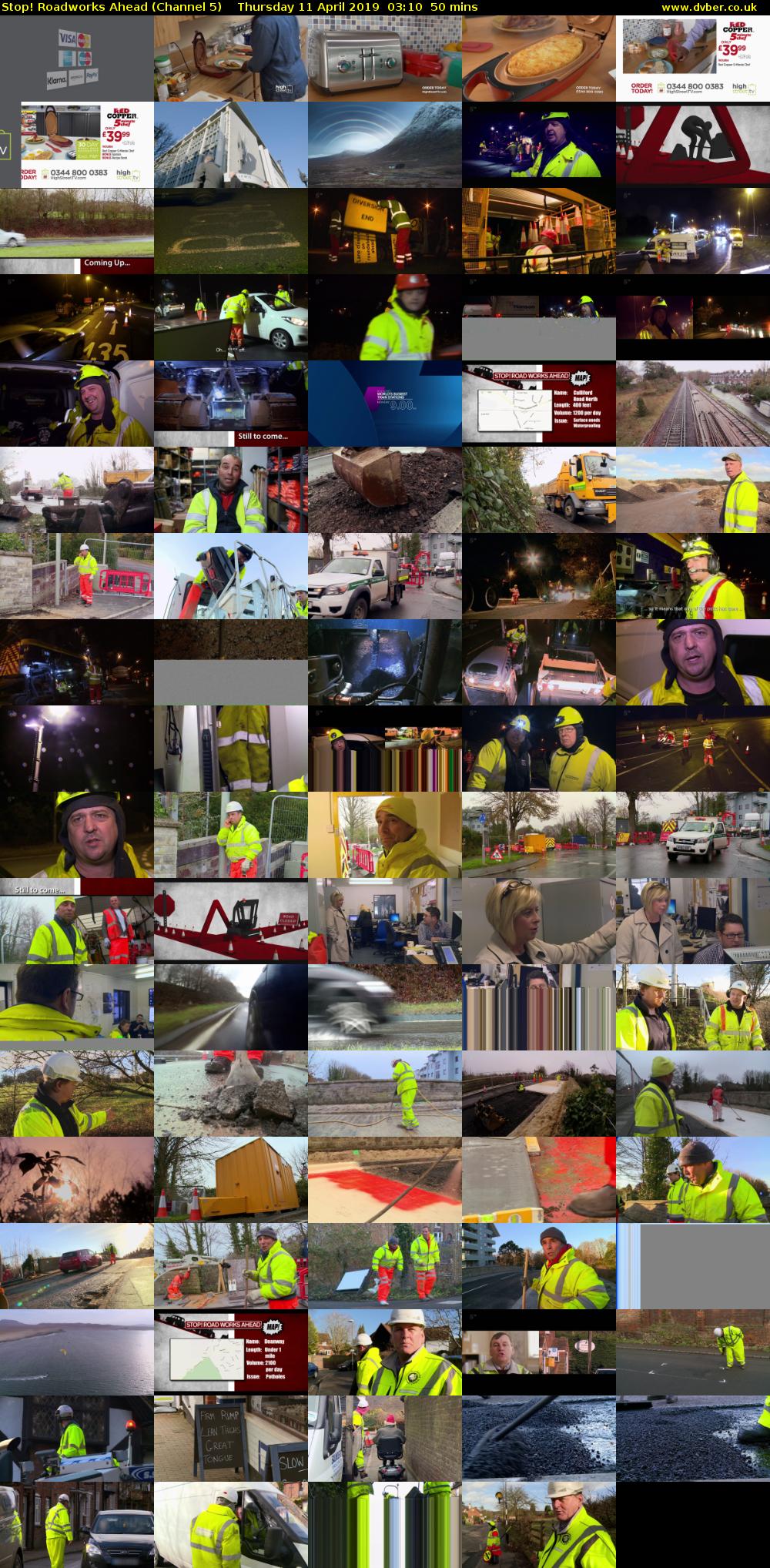 Stop! Roadworks Ahead (Channel 5) Thursday 11 April 2019 03:10 - 04:00