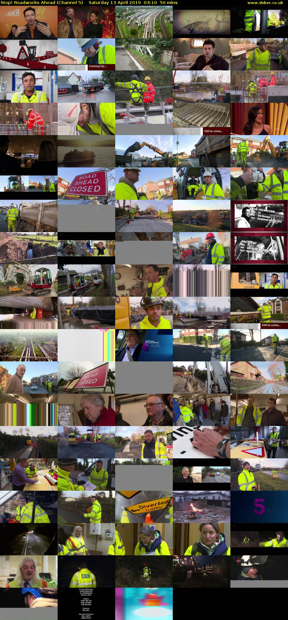Stop! Roadworks Ahead (Channel 5) Saturday 13 April 2019 03:10 - 04:00