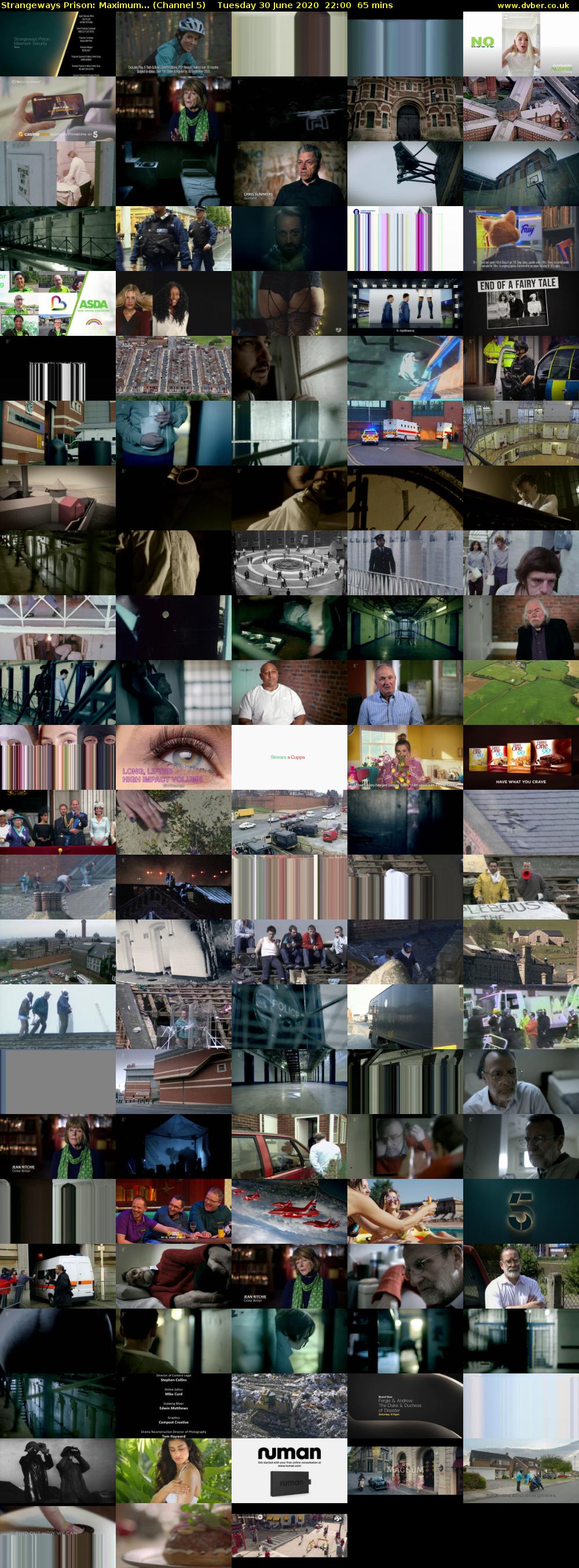 Strangeways Prison: Maximum... (Channel 5) Tuesday 30 June 2020 22:00 - 23:05