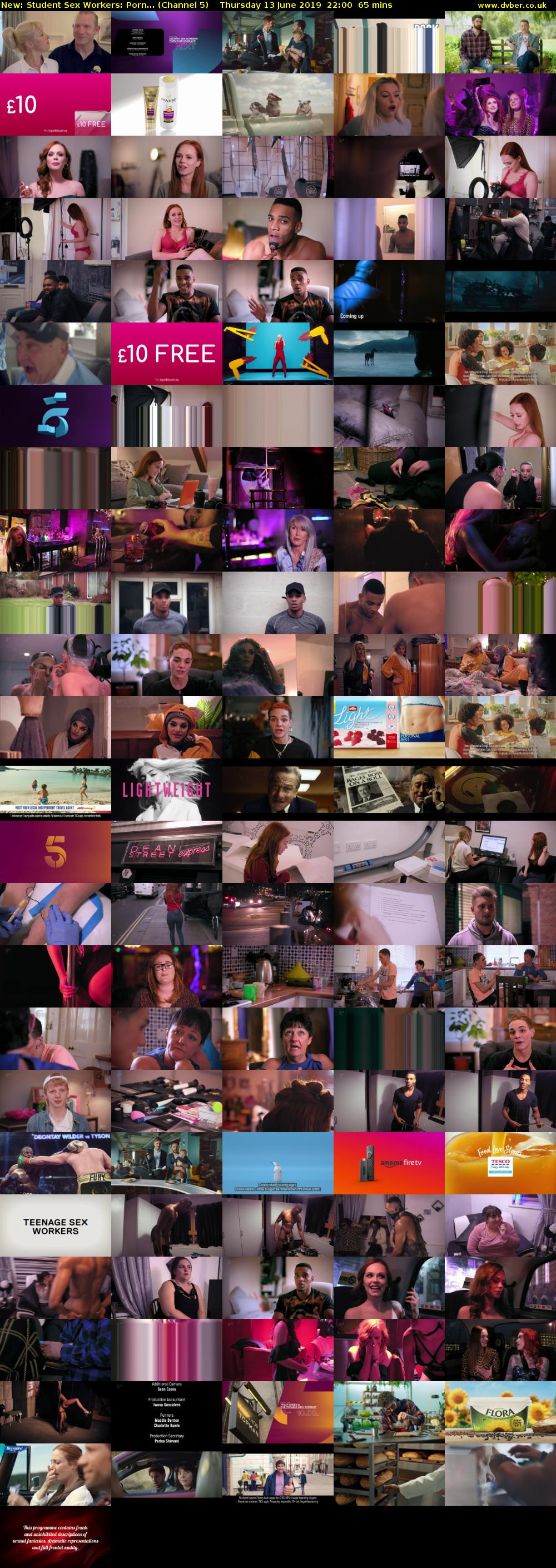 Student Sex Workers: Porn... (Channel 5) Thursday 13 June 2019 22:00 - 23:05