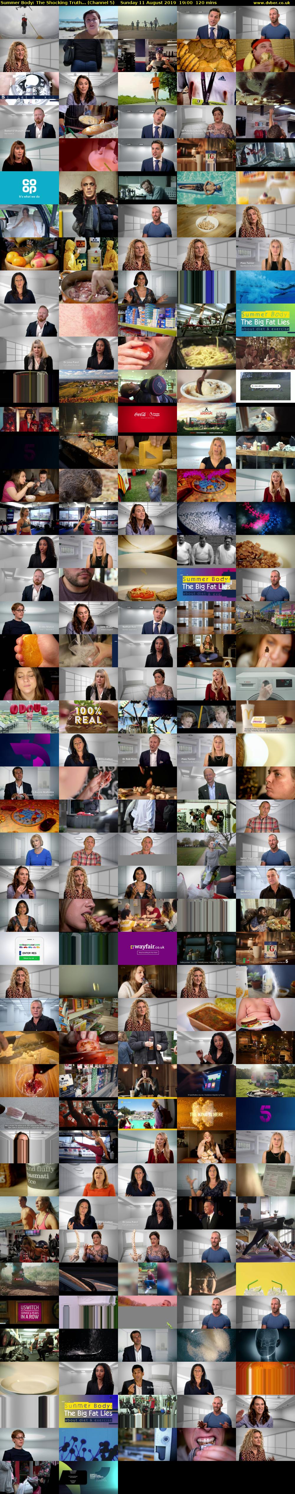 Summer Body: The Shocking Truth... (Channel 5) Sunday 11 August 2019 19:00 - 21:00