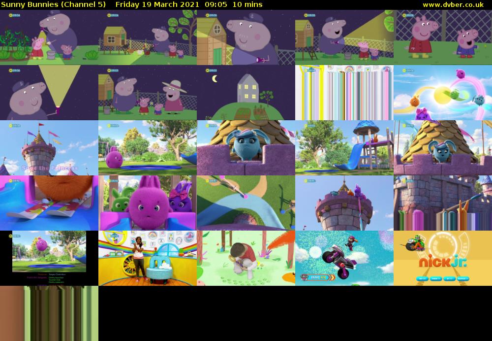 Sunny Bunnies (Channel 5) Friday 19 March 2021 09:05 - 09:15