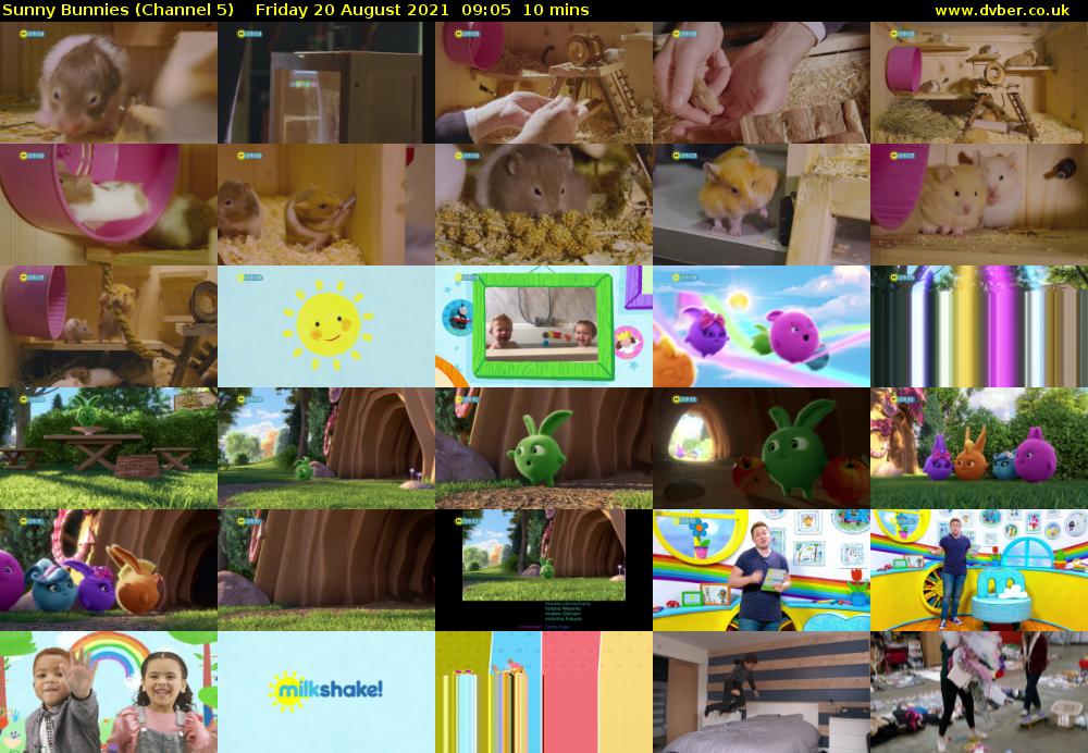 Sunny Bunnies (Channel 5) Friday 20 August 2021 09:05 - 09:15