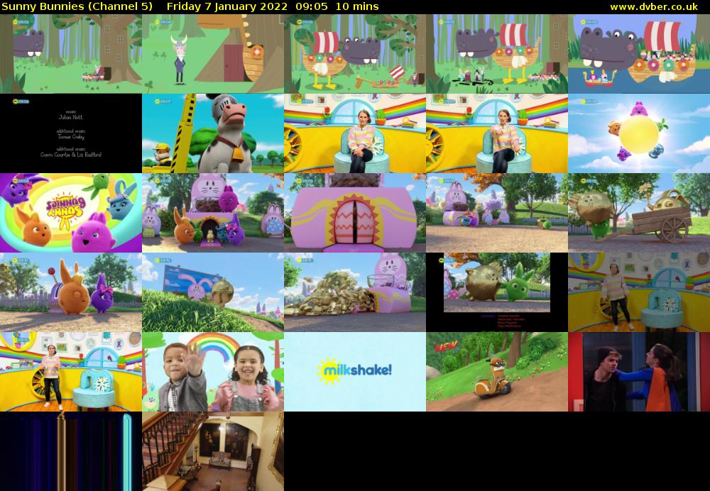 Sunny Bunnies (Channel 5) Friday 7 January 2022 09:05 - 09:15