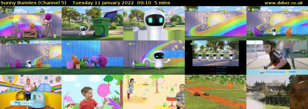 Sunny Bunnies (Channel 5) Tuesday 11 January 2022 09:10 - 09:15