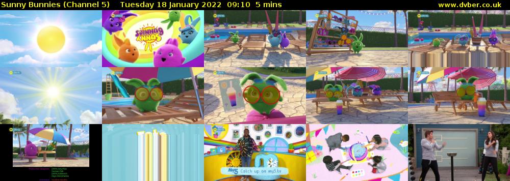 Sunny Bunnies (Channel 5) Tuesday 18 January 2022 09:10 - 09:15