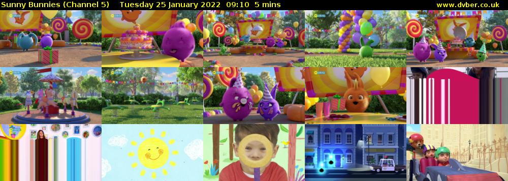 Sunny Bunnies (Channel 5) Tuesday 25 January 2022 09:10 - 09:15