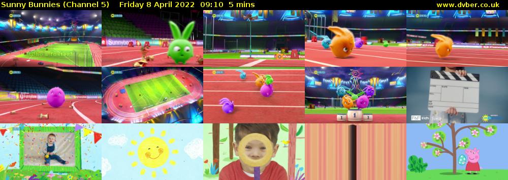 Sunny Bunnies (Channel 5) Friday 8 April 2022 09:10 - 09:15