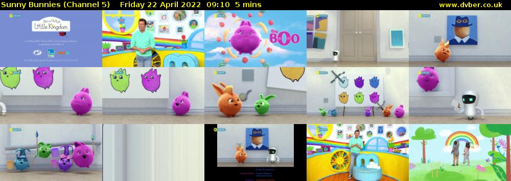 Sunny Bunnies (Channel 5) Friday 22 April 2022 09:10 - 09:15