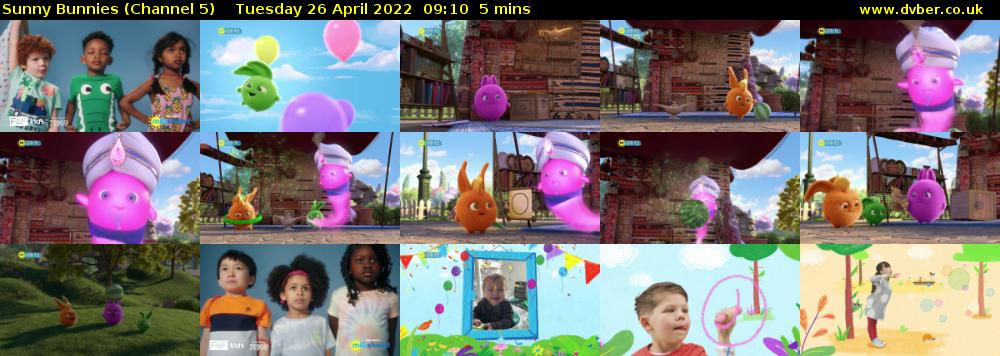 Sunny Bunnies (Channel 5) Tuesday 26 April 2022 09:10 - 09:15