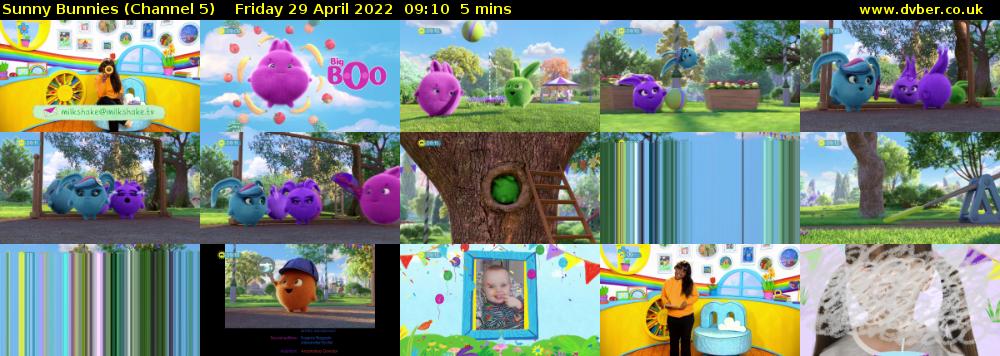 Sunny Bunnies (Channel 5) Friday 29 April 2022 09:10 - 09:15