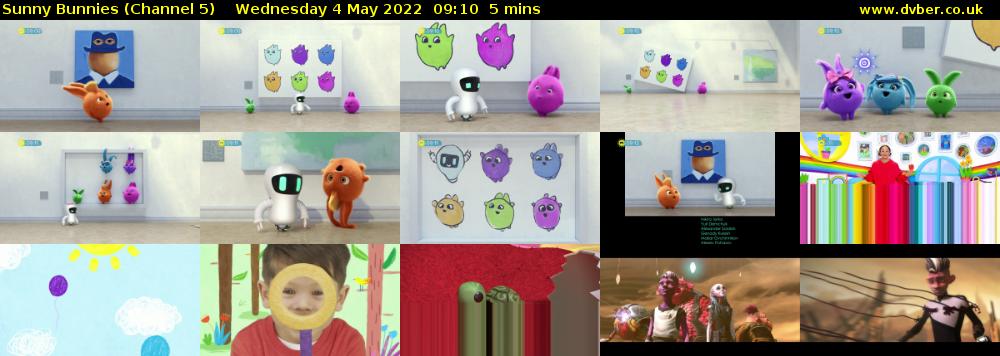Sunny Bunnies (Channel 5) Wednesday 4 May 2022 09:10 - 09:15