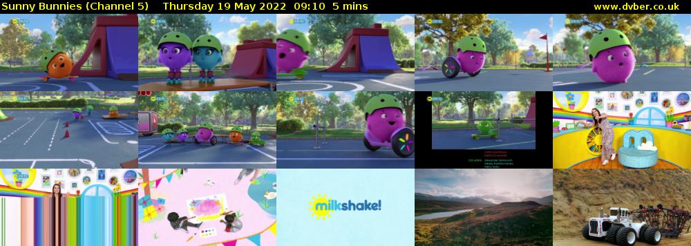 Sunny Bunnies (Channel 5) Thursday 19 May 2022 09:10 - 09:15