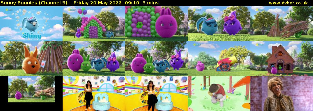 Sunny Bunnies (Channel 5) Friday 20 May 2022 09:10 - 09:15