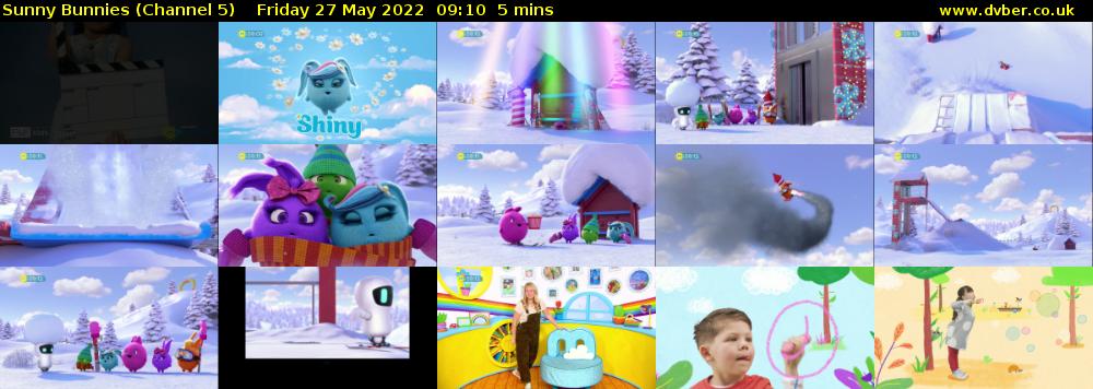 Sunny Bunnies (Channel 5) Friday 27 May 2022 09:10 - 09:15