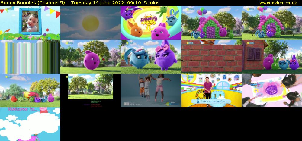 Sunny Bunnies (Channel 5) Tuesday 14 June 2022 09:10 - 09:15
