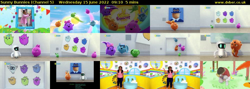 Sunny Bunnies (Channel 5) Wednesday 15 June 2022 09:10 - 09:15