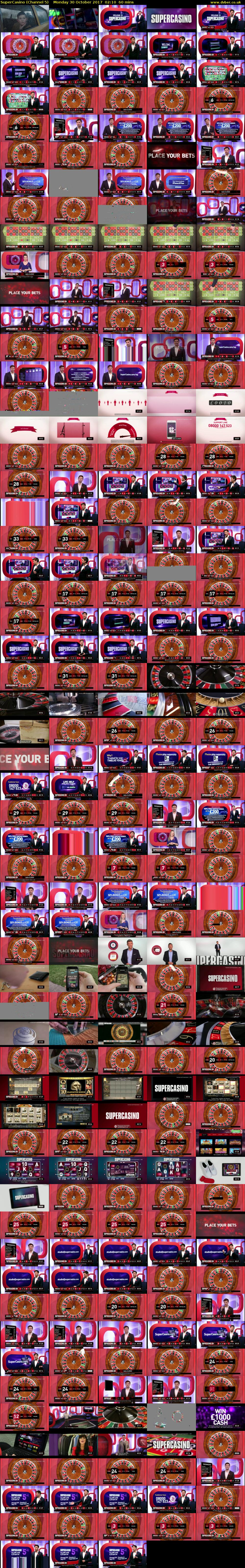 SuperCasino (Channel 5) Monday 30 October 2017 02:10 - 03:10