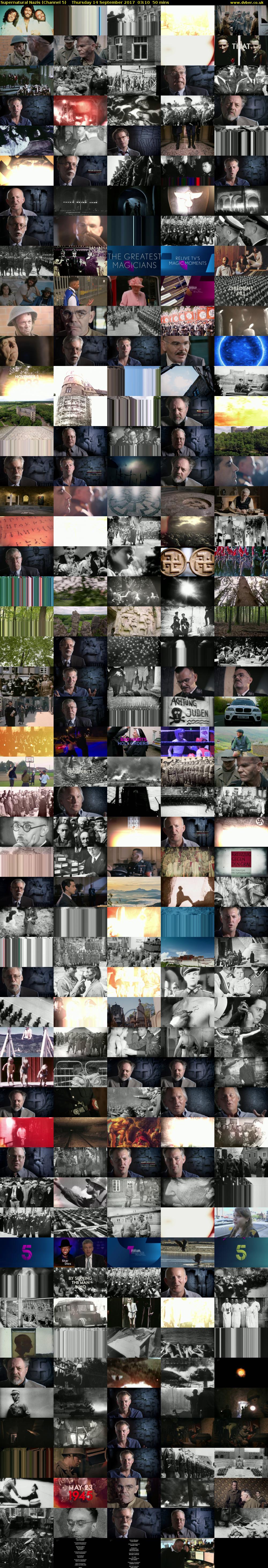 Supernatural Nazis (Channel 5) Thursday 14 September 2017 03:10 - 04:00