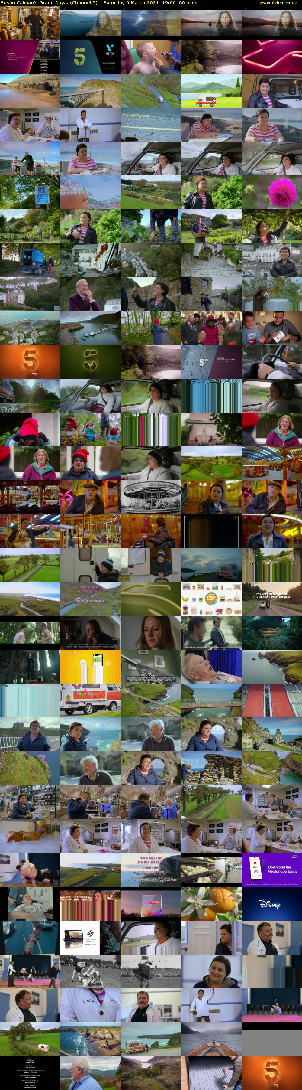 Susan Calman's Grand Day... (Channel 5) Saturday 6 March 2021 19:00 - 20:00
