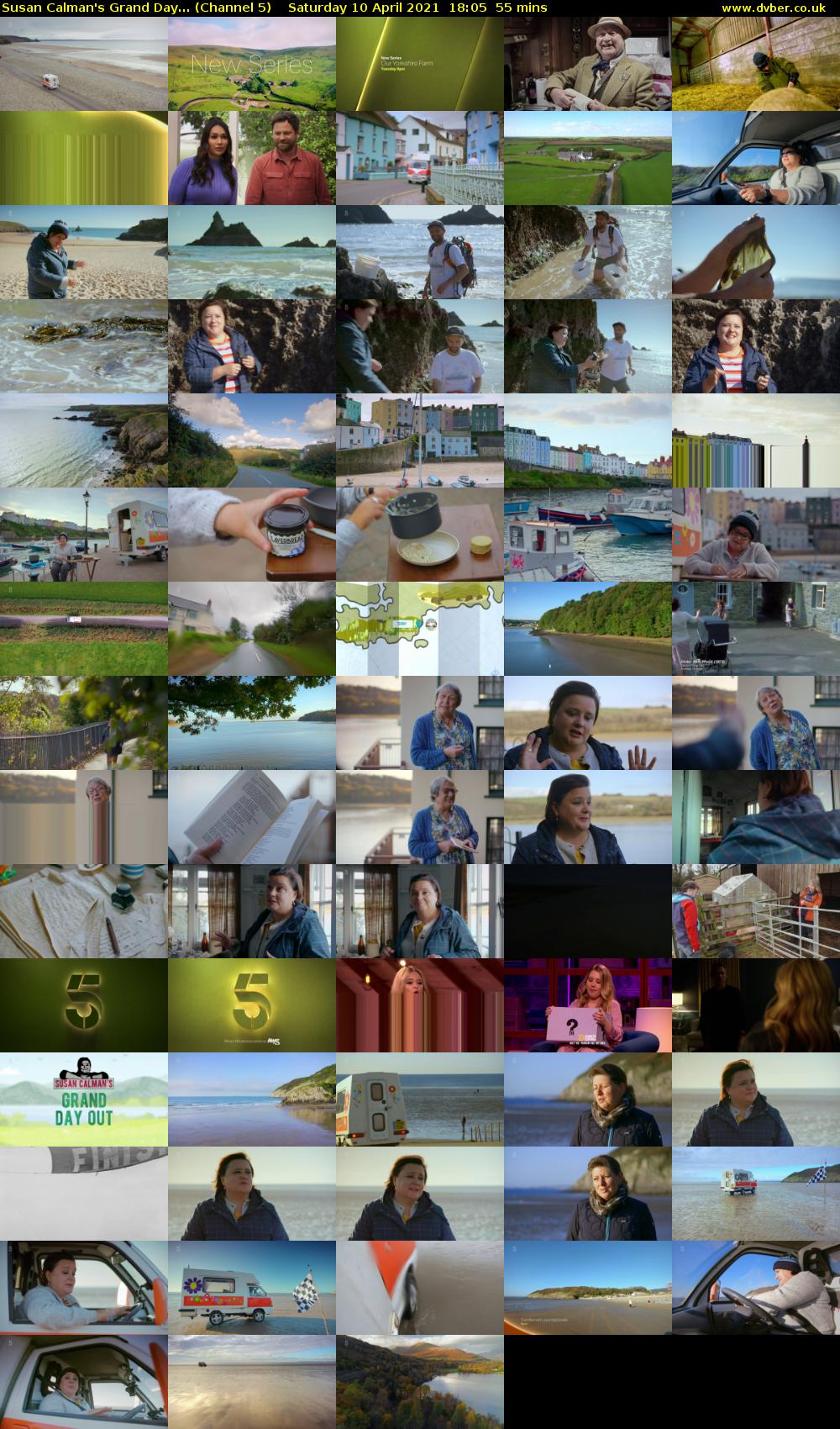 Susan Calman's Grand Day... (Channel 5) Saturday 10 April 2021 18:05 - 19:00