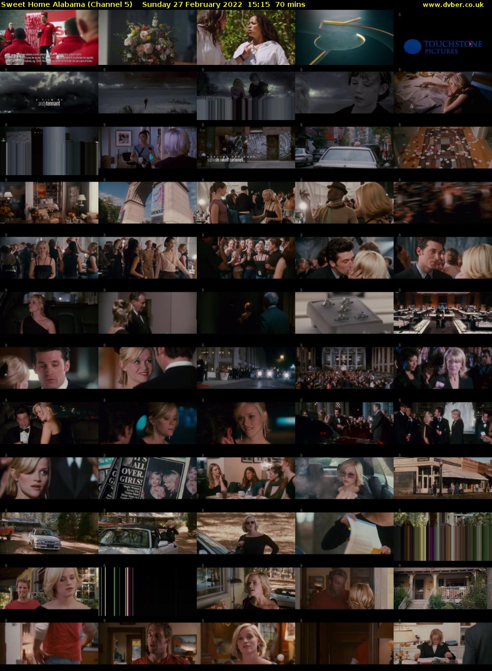 Sweet Home Alabama (Channel 5) Sunday 27 February 2022 15:15 - 16:25