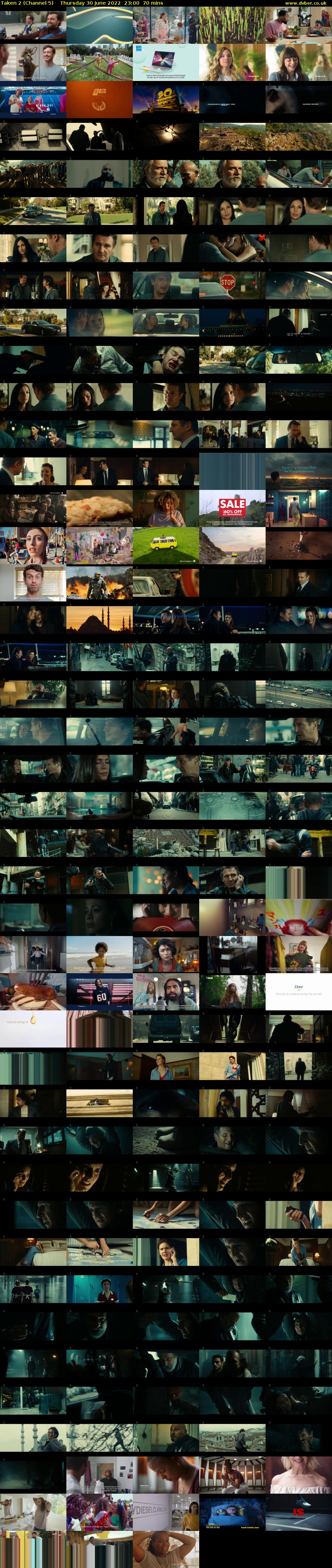 Taken 2 (Channel 5) Thursday 30 June 2022 23:00 - 00:10