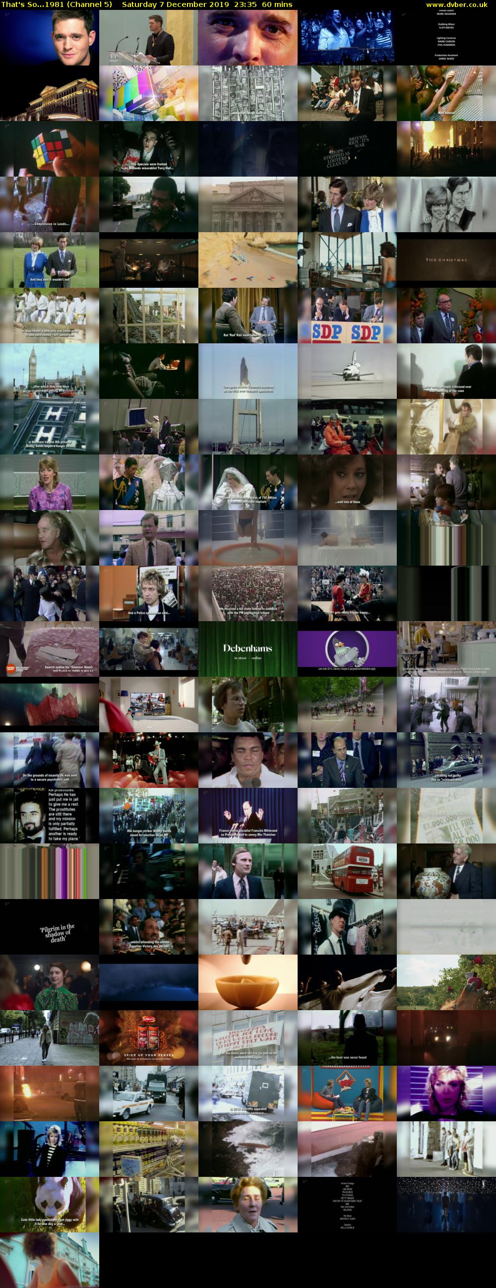 That's So...1981 (Channel 5) Saturday 7 December 2019 23:35 - 00:35