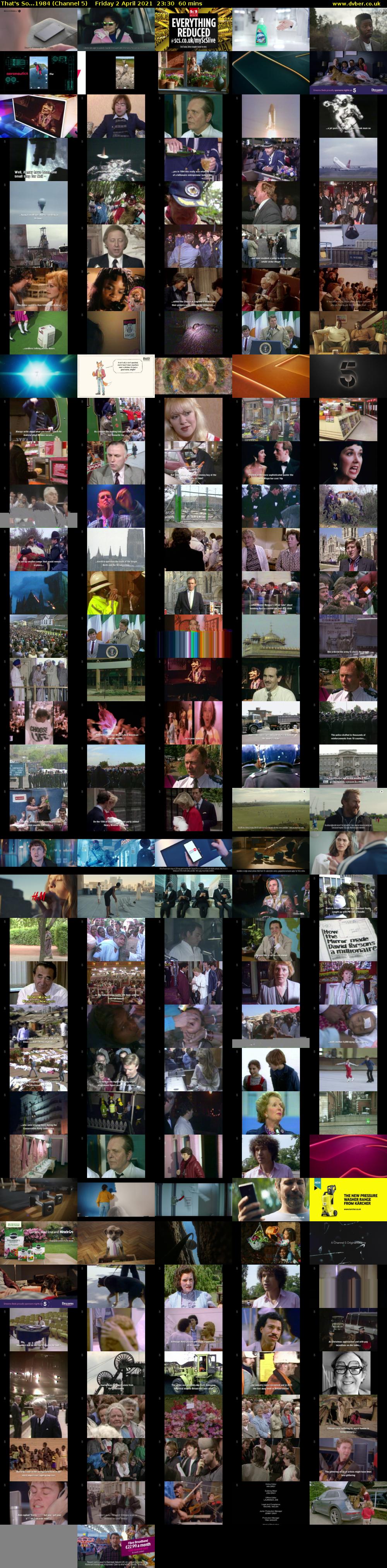 That's So...1984 (Channel 5) Friday 2 April 2021 23:30 - 00:30