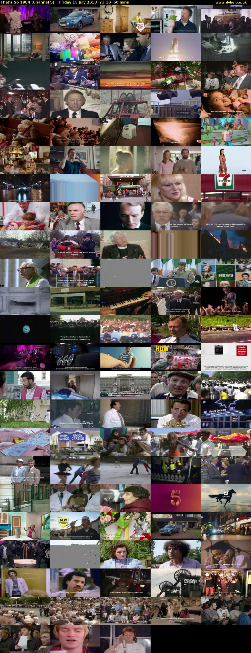 That's So 1984 (Channel 5) Friday 13 July 2018 23:30 - 00:30