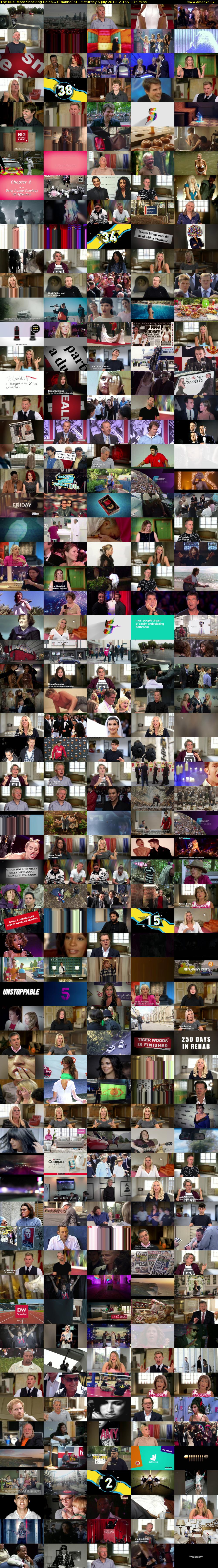 The 00s: Most Shocking Celeb... (Channel 5) Saturday 6 July 2019 21:55 - 00:50