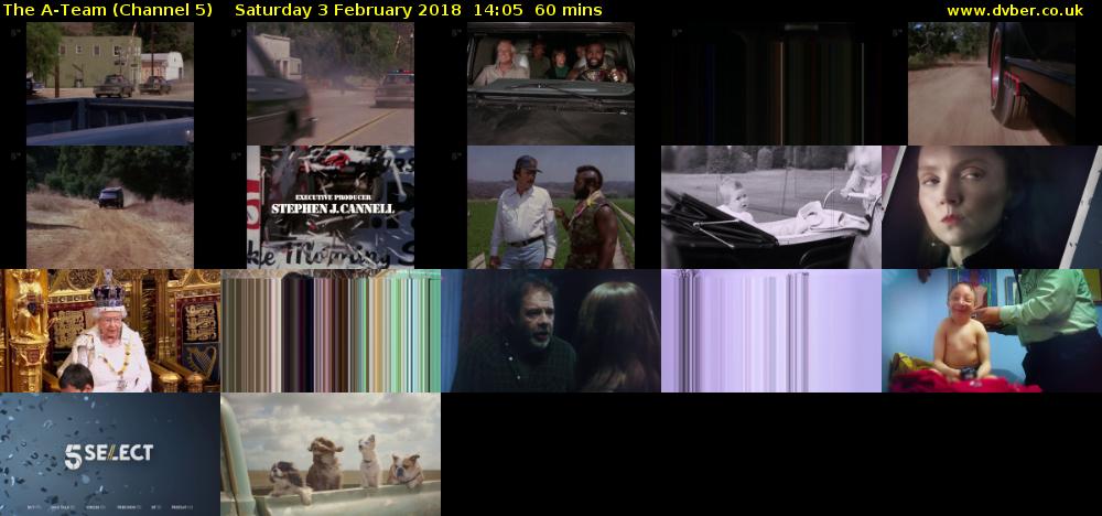 The A-Team (Channel 5) Saturday 3 February 2018 14:05 - 15:05