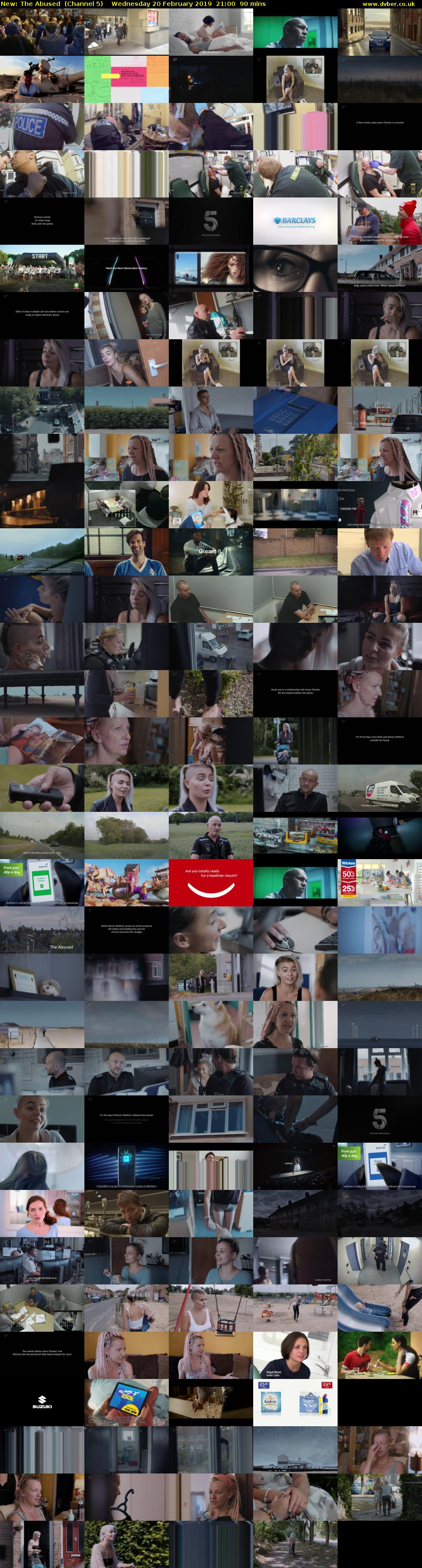 The Abused (Channel 5) Wednesday 20 February 2019 21:00 - 22:30