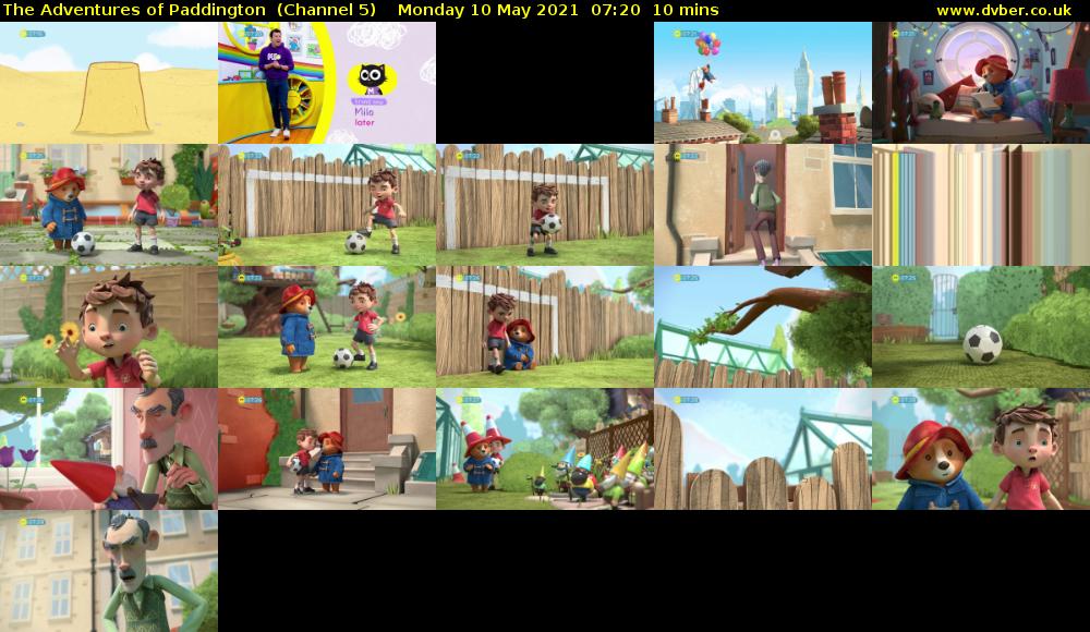 The Adventures of Paddington  (Channel 5) Monday 10 May 2021 07:20 - 07:30