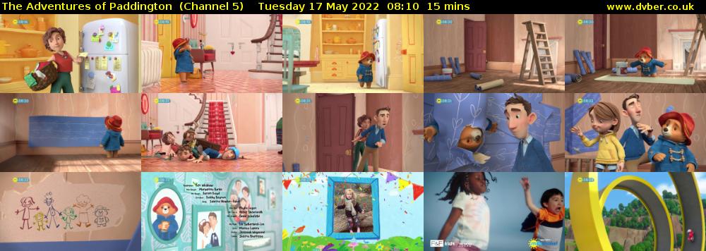 The Adventures of Paddington  (Channel 5) Tuesday 17 May 2022 08:10 - 08:25