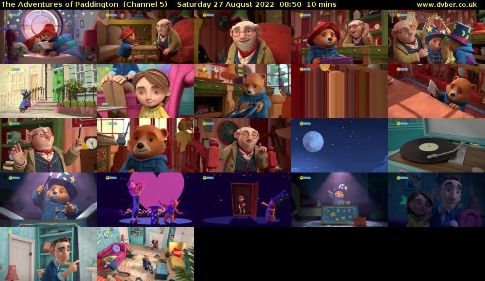The Adventures of Paddington  (Channel 5) Saturday 27 August 2022 08:50 - 09:00