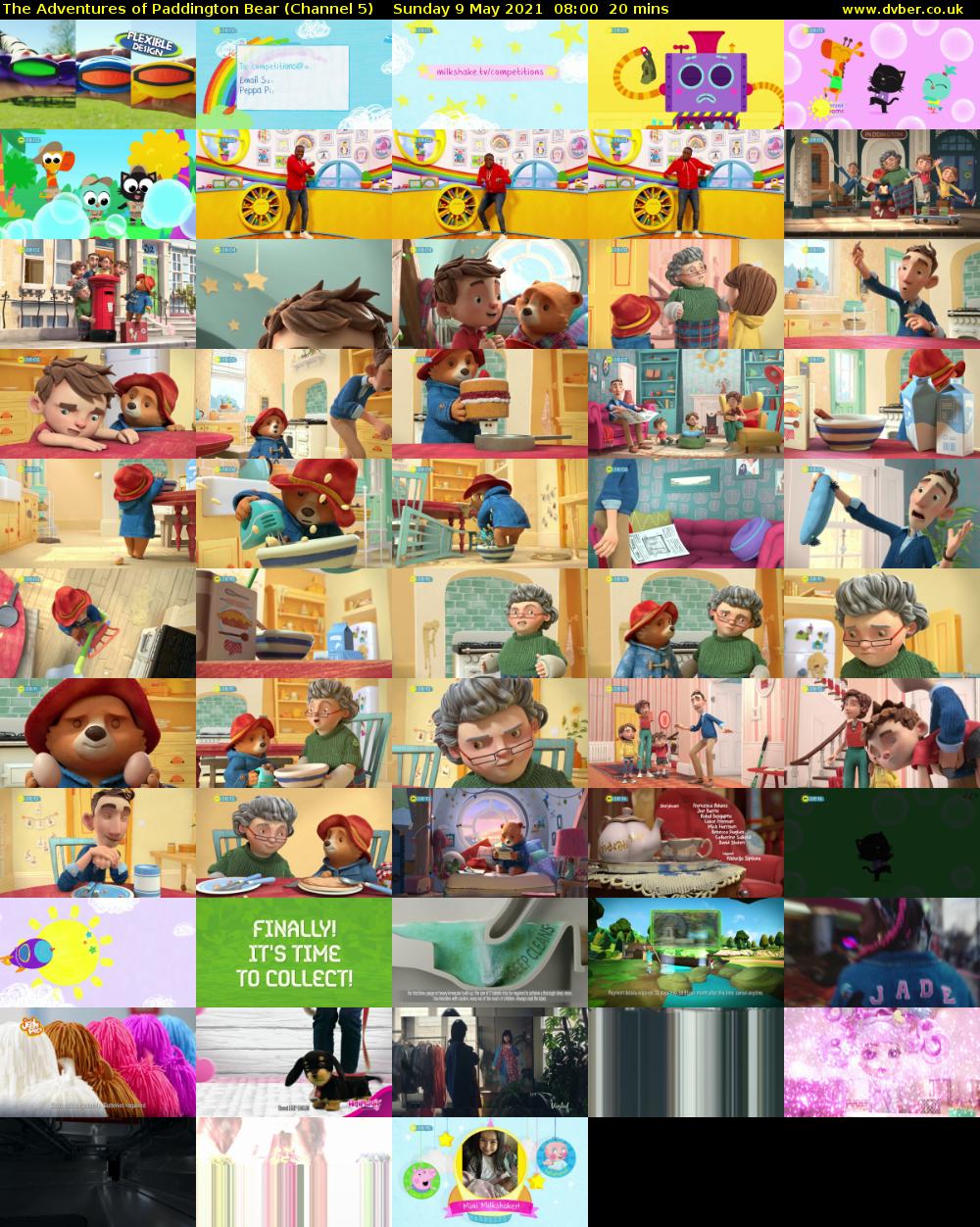 The Adventures of Paddington Bear (Channel 5) Sunday 9 May 2021 08:00 - 08:20