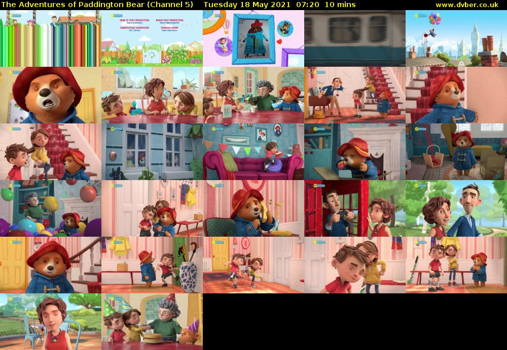 The Adventures of Paddington Bear (Channel 5) Tuesday 18 May 2021 07:20 - 07:30
