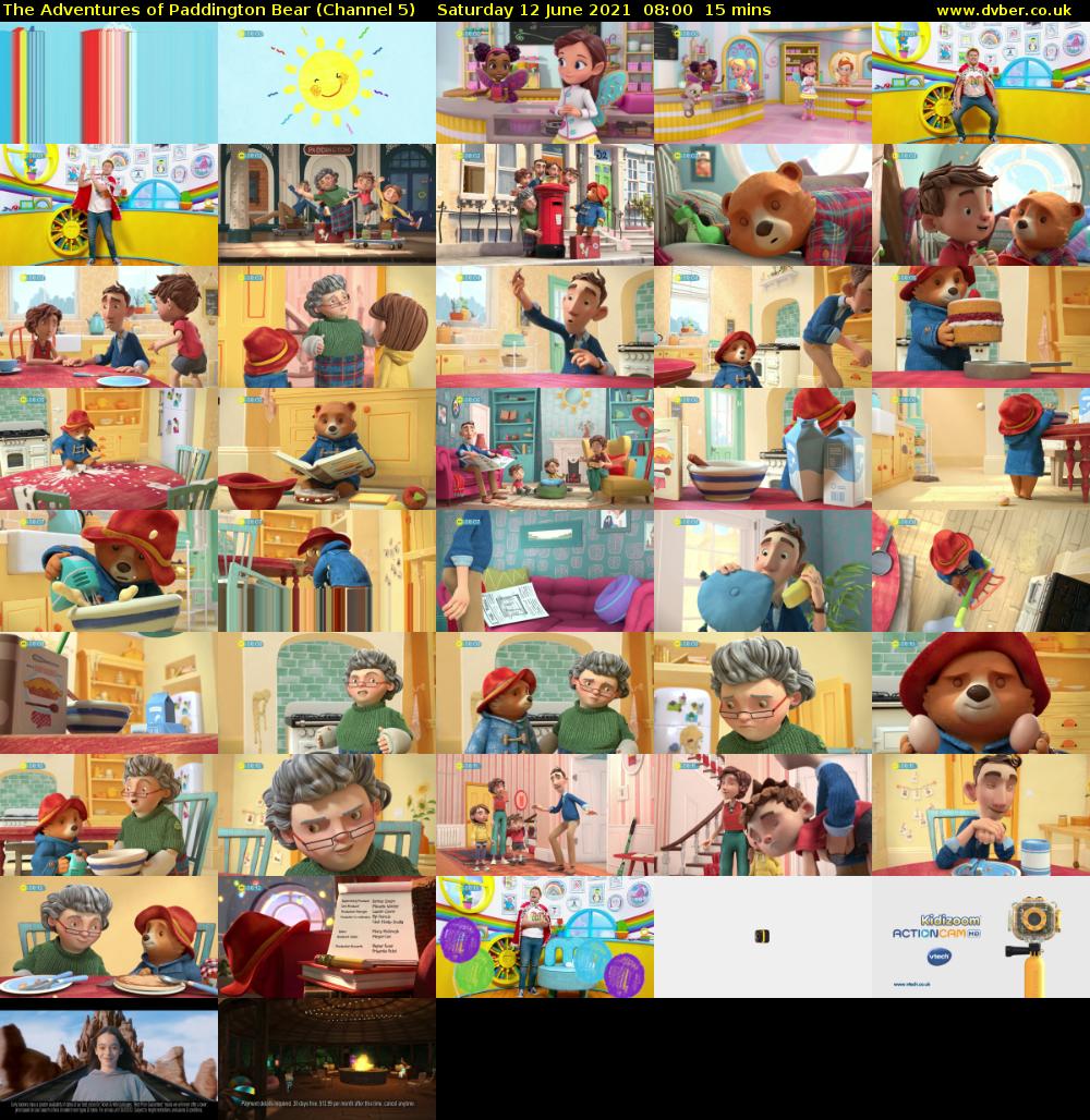 The Adventures of Paddington Bear (Channel 5) Saturday 12 June 2021 08:00 - 08:15