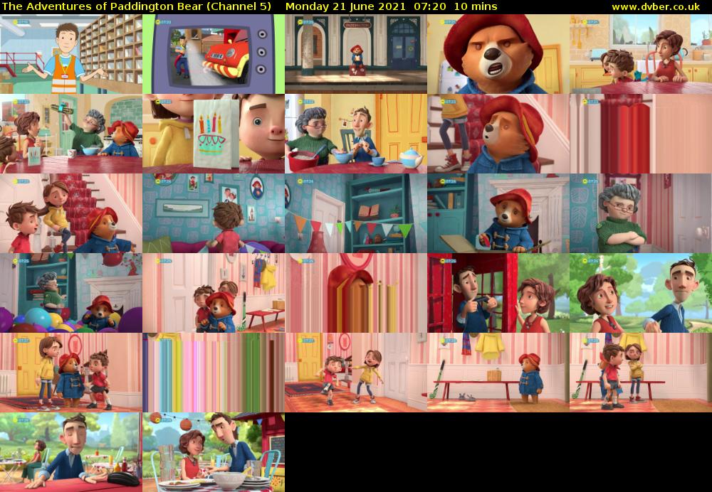 The Adventures of Paddington Bear (Channel 5) Monday 21 June 2021 07:20 - 07:30