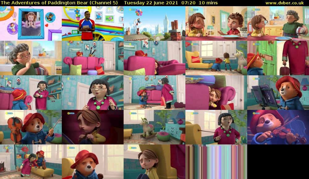 The Adventures of Paddington Bear (Channel 5) Tuesday 22 June 2021 07:20 - 07:30
