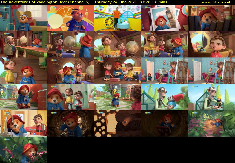 The Adventures of Paddington Bear (Channel 5) Thursday 24 June 2021 07:20 - 07:30