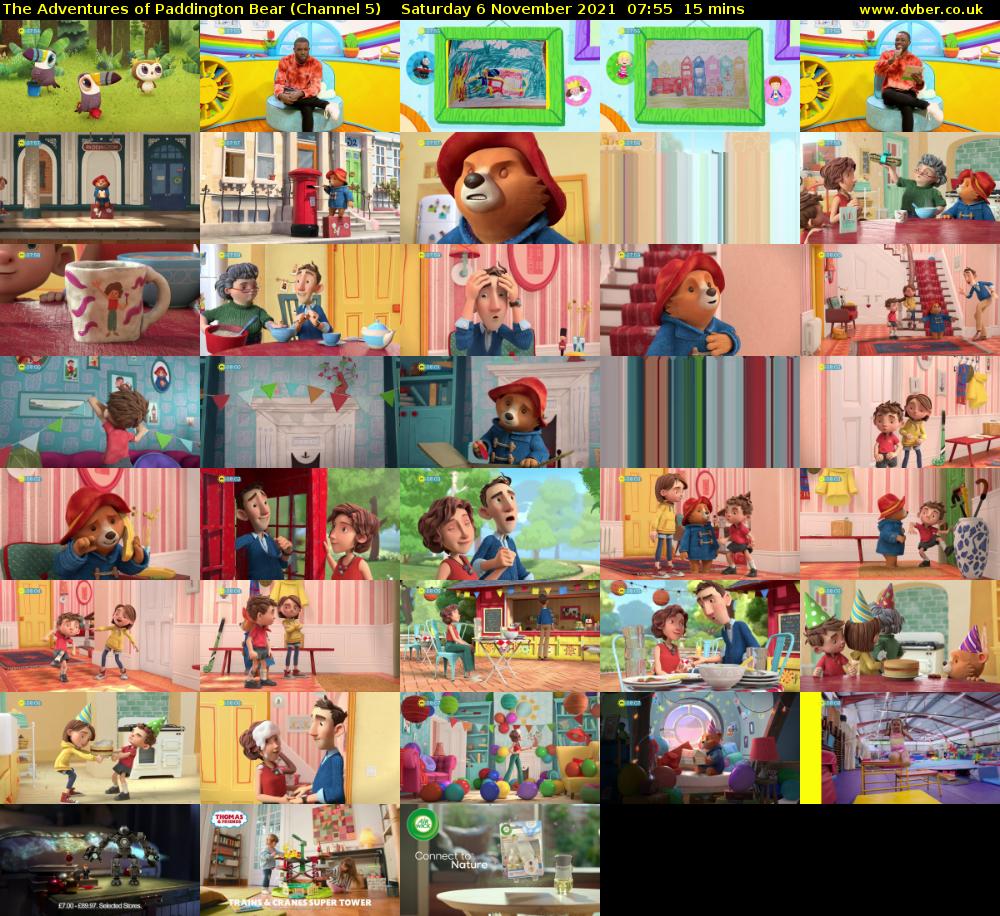 The Adventures of Paddington Bear (Channel 5) Saturday 6 November 2021 07:55 - 08:10