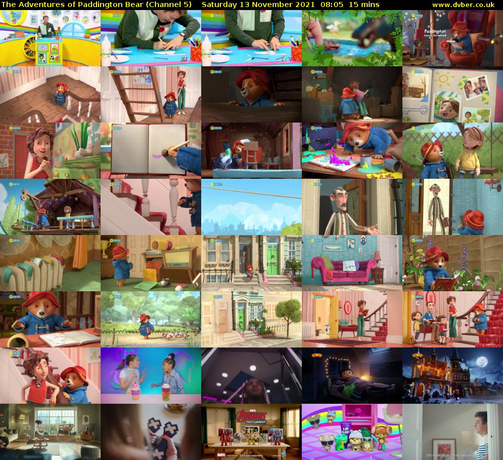 The Adventures of Paddington Bear (Channel 5) Saturday 13 November 2021 08:05 - 08:20